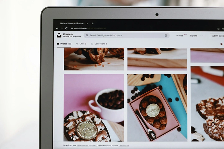 Unsplash-kuvien haku hallintapaneelista