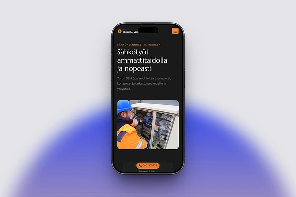 Sähköasentajan kotisivut mobiililaitteella