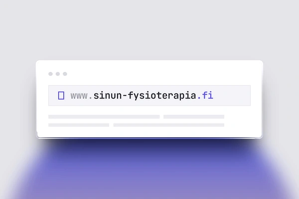 Fysioterapeutin oma verkkotunnus