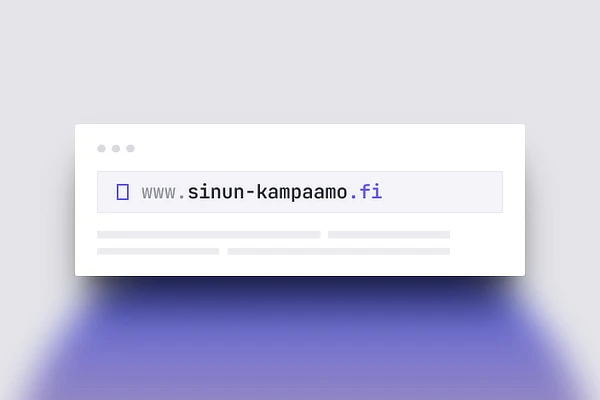 Kampaamon oma verkkotunnus