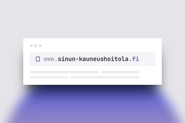Kauneushoitolan oma verkkotunnus