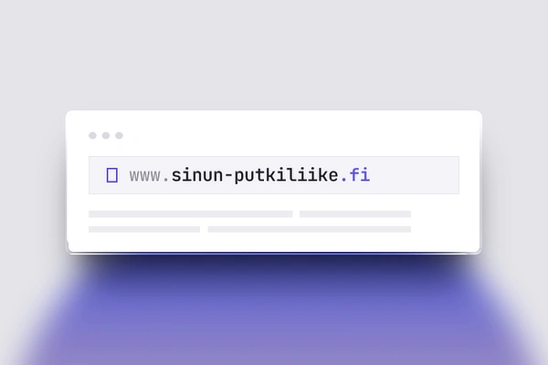 Putkiliikkeen oma verkkotunnus