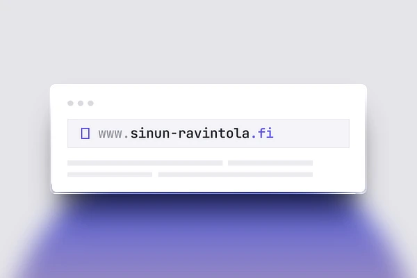 Ravintolan oma verkkotunnus