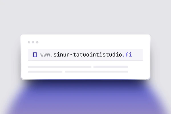 Tatuointistudion oma verkkotunnus