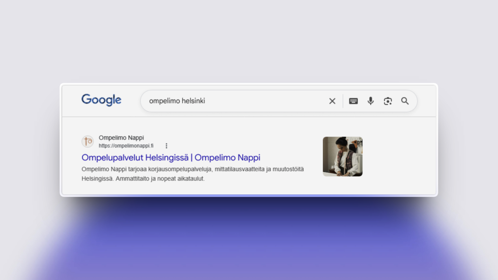 Kuvakaappaus googlen hakutuloksista.